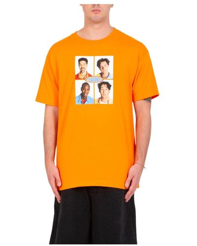 Pleasures Tops > t-shirts - Orange