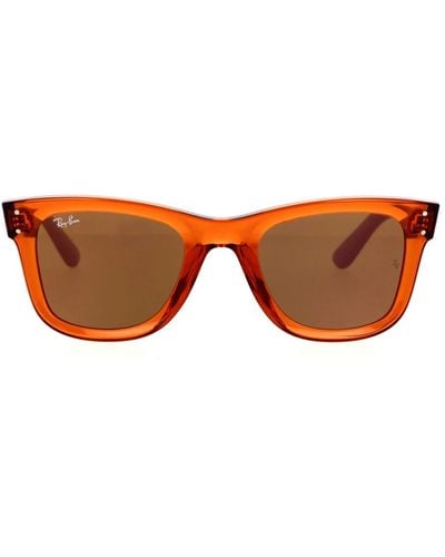 Ray-Ban Wayfarer reverse occhiali da sole - Marrone