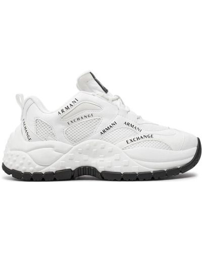 Armani Exchange Sneakers bianche per un look elegante - Bianco