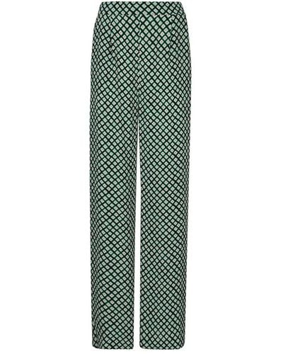 Diane von Furstenberg Straight Pants - Green