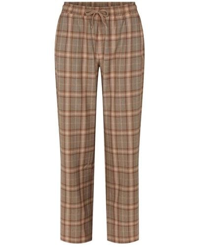 LauRie Slim-Fit Trousers - Brown