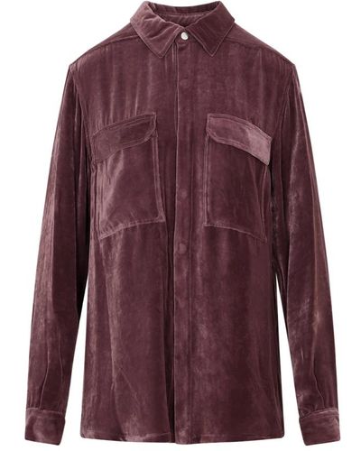 Rick Owens Shirts > casual shirts - Violet