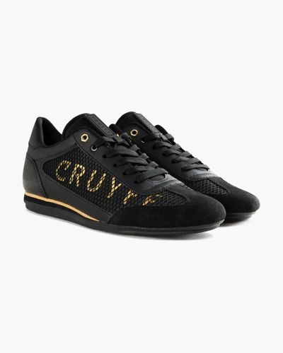Cruyff Schwarze/goldene vanenburg sneakers