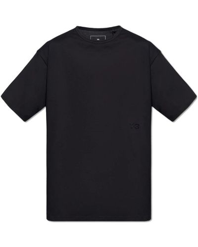 Y-3 T-shirt mit logo - Schwarz