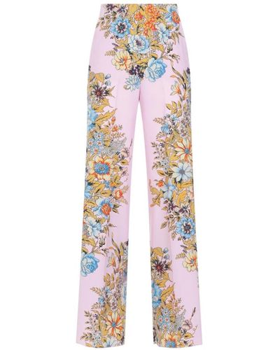 Etro Straight Trousers - Pink