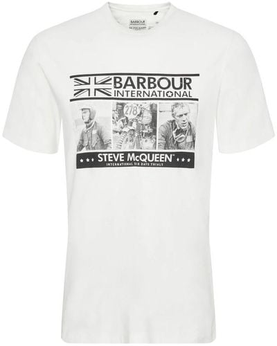 Barbour T-Shirts - White