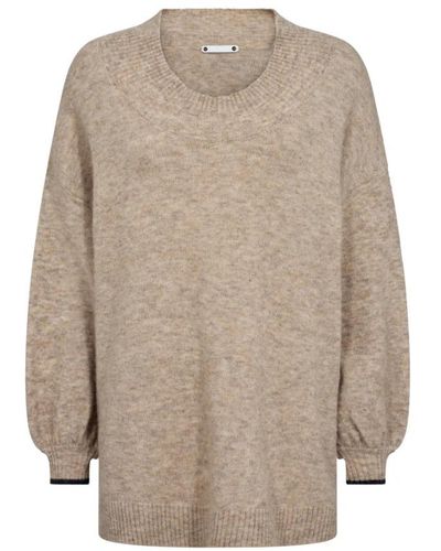 co'couture Round-Neck Knitwear - Natural