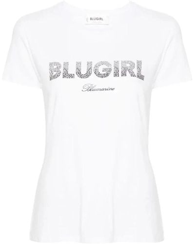 Blugirl Blumarine Magliette e polo bianche - Bianco