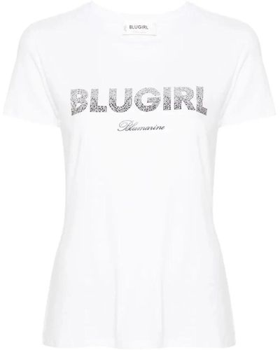 Blugirl Blumarine Weiße t-shirts und polos