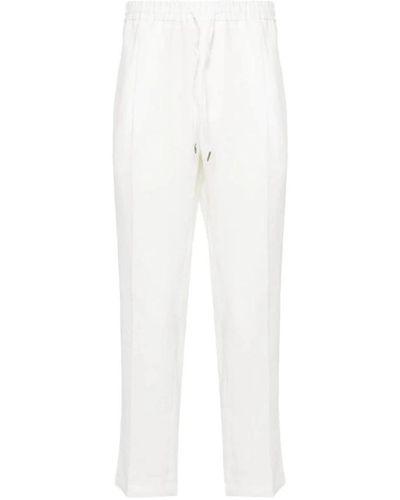 BRIGLIA Cropped Trousers - White