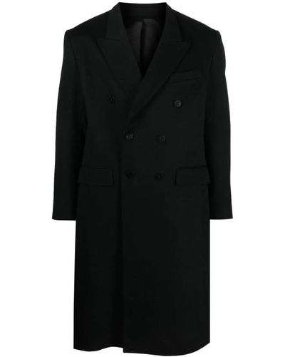 Ernest W. Baker Double-Breasted Coats - Black