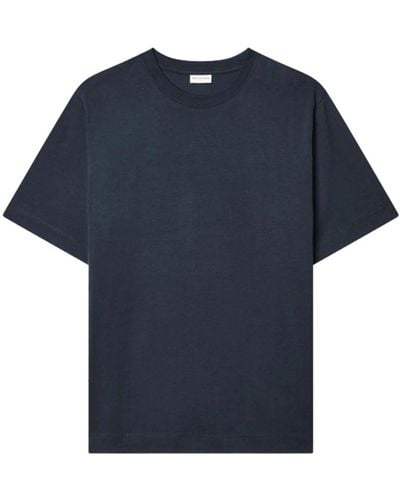 Dries Van Noten Navy crew neck t-shirt - Blau