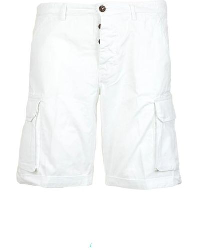 40weft Stylische bermuda shorts - Weiß