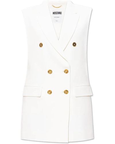 Moschino Jackets > vests - Blanc