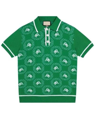 Gucci Polo Shirts - Green