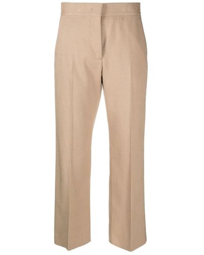 MSGM Straight Trousers - Natural