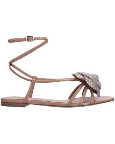 Lola Cruz Shoes > sandals > flat sandals - Métallisé