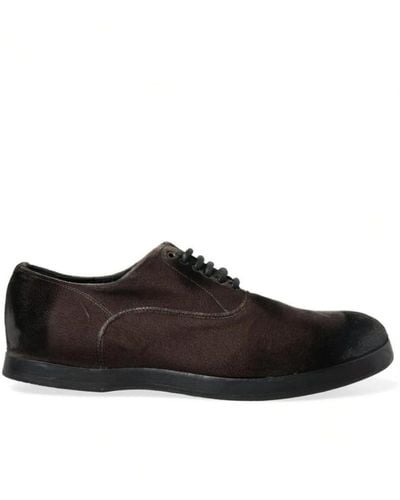 Dolce & Gabbana Shoes > flats > laced shoes - Noir