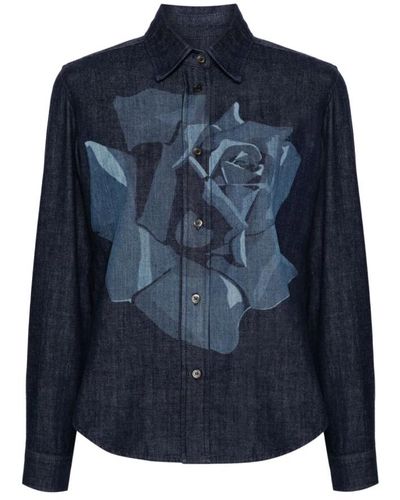 KENZO Stilvolle chemise für moderne garderobe - Blau