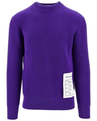 Amaranto Knitwear > round-neck knitwear - Violet