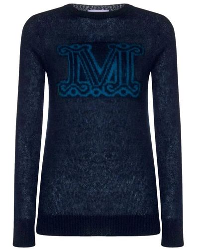 Max Mara Round-Neck Knitwear - Blue