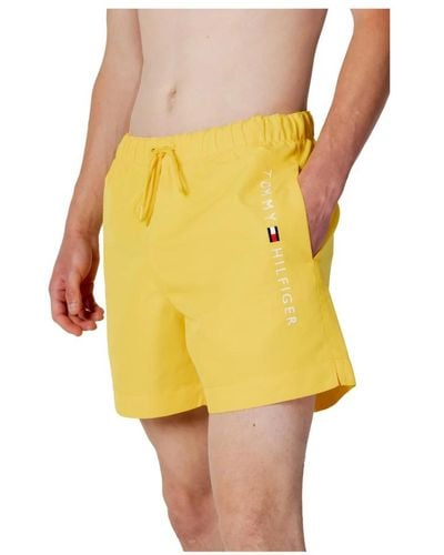 Tommy Hilfiger Costume da bagno uomo giallo con lacci
