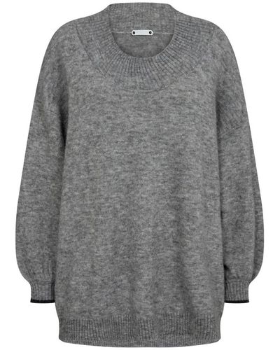 co'couture Round-Neck Knitwear - Grey