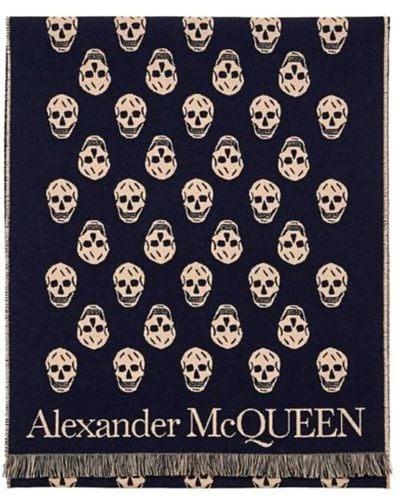 Alexander McQueen Winter Scarves - Blue