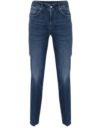 Kocca Jeans skinny scuro vita media - Blu