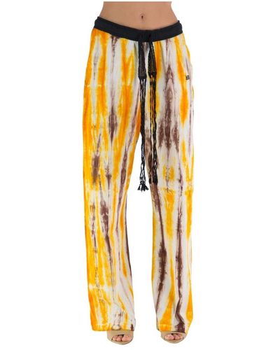 Wales Bonner Straight trousers - Amarillo