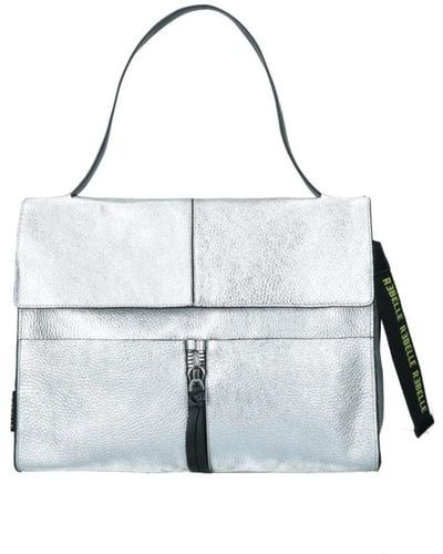 Rebelle Silberne handtasche mit charms und abnehmbarem riemen - Grau