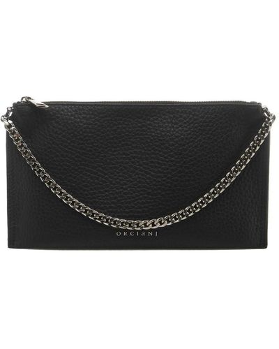 Orciani Schwarze clutch tasche für frauen