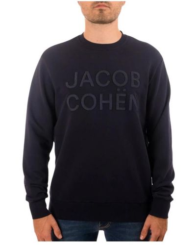 Jacob Cohen Navy sweatshirt u600607m4477 - Blau