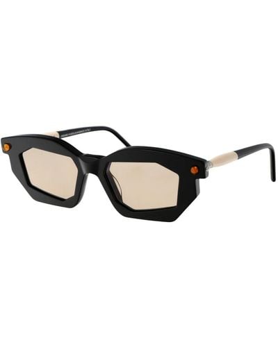 Kuboraum Stylische sonnenbrille für maske p14 - Schwarz