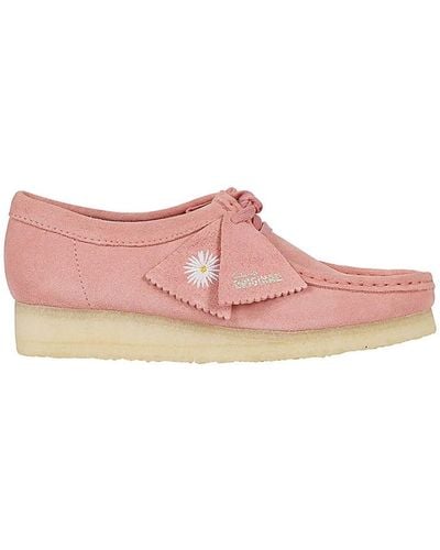 Clarks Laced Shoes - Pink