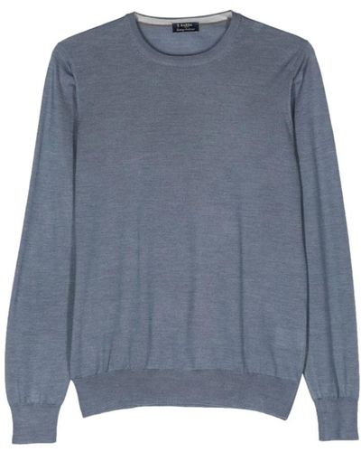 Barba Napoli Schwarze sweatshirts ss24 bekleidung - Blau