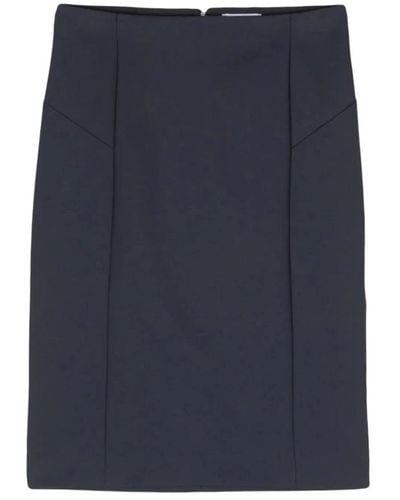 Patrizia Pepe Navy longuette skirt - Azul