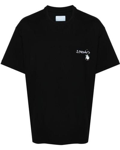 3.PARADIS T-Shirts - Black
