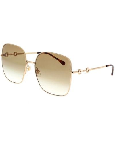 Gucci Classici occhiali da sole oversized quadrati - Neutro