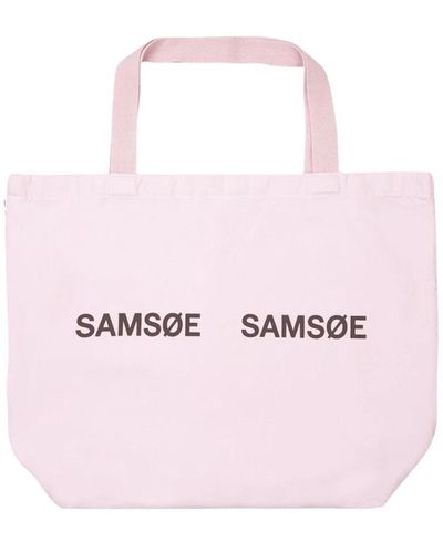 Samsøe & Samsøe Borsa shopper in tela - Rosa