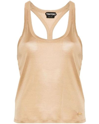 Tom Ford Sleeveless Tops - Natural