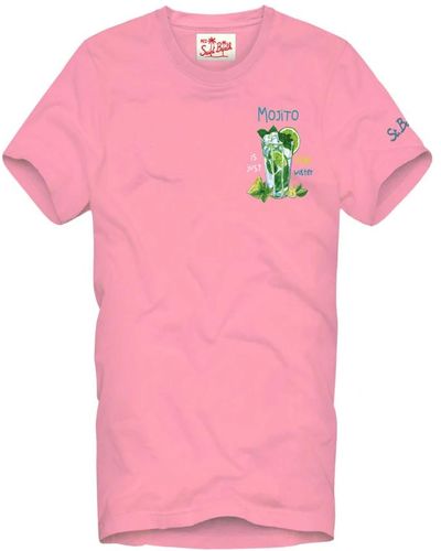 Mc2 Saint Barth T-shirt casual per uomo - Rosa