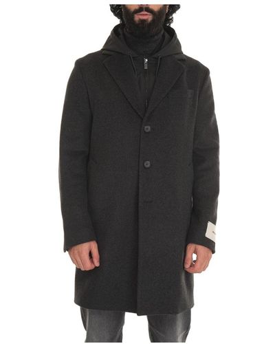 Paoloni Coats > single-breasted coats - Noir