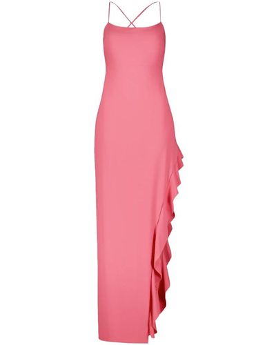 Vera Mont Elegantes abendkleid mit rüsche,romantisches abendkleid mit volant - Pink