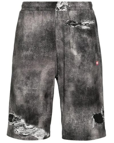 DIESEL Denim Shorts - Gray