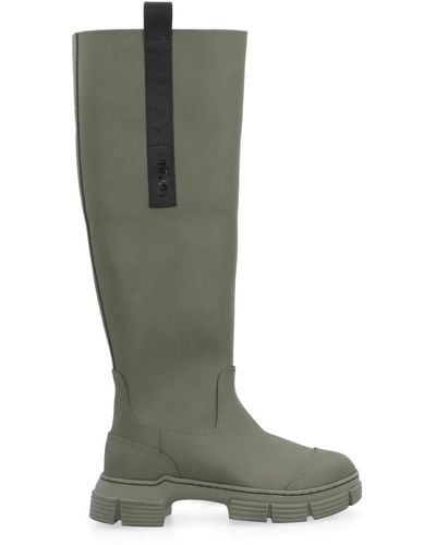 Ganni Rain Boots - Green