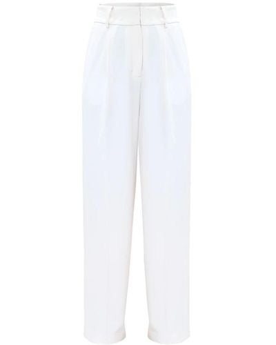 Kocca Pantaloni eleganti con cintura abbinata - Bianco