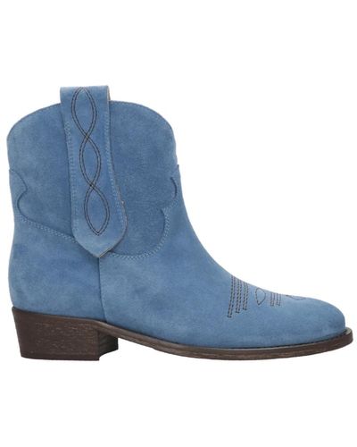 Via Roma 15 Shoes > boots > cowboy boots - Bleu
