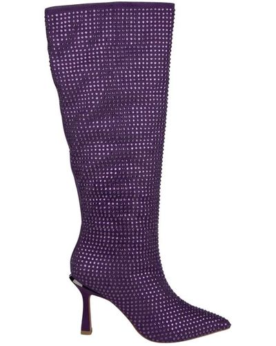 Alma En Pena. High Boots - Purple