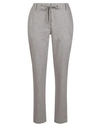 Eleventy Slim-Fit Pants - Gray